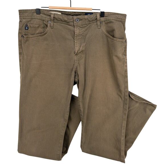 AG The Graduate Slim Straight Jeans Men’s 38x32 Brown Stretch USA Made Pants - Picture 1 of 14